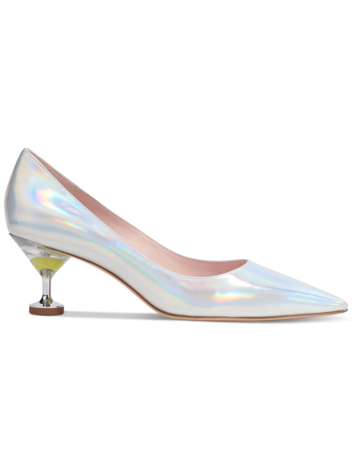 KATE SPADE NEW YORK Womens Silver Olive Garnish Slip On Pumps Shoes 5.5 B thumbnail 3