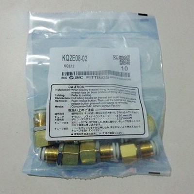 1Bag/10pc new smc KQ2E08-02 Bulkhead Union Brass Fitting Free ship *hu