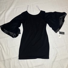 Adrianna Papell Sheath Dress Lace Bodice Sheer Sleeves Women’s Size 14