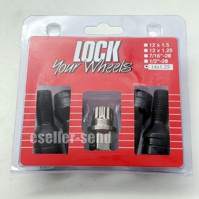 New For BMW Mini Wheel Lock Internal Spline Lug Bolt Set M14x1.25 36136776076