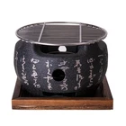 Japanese Yakitori Konro 8" Tabletop Charcoal BBQ Grill, Aluminum Alloy, Portable