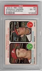 1973 O-Pee-Chee Baseball #67 Strikeout Leaders Steve Carlton Nolan Ryan PSA 6