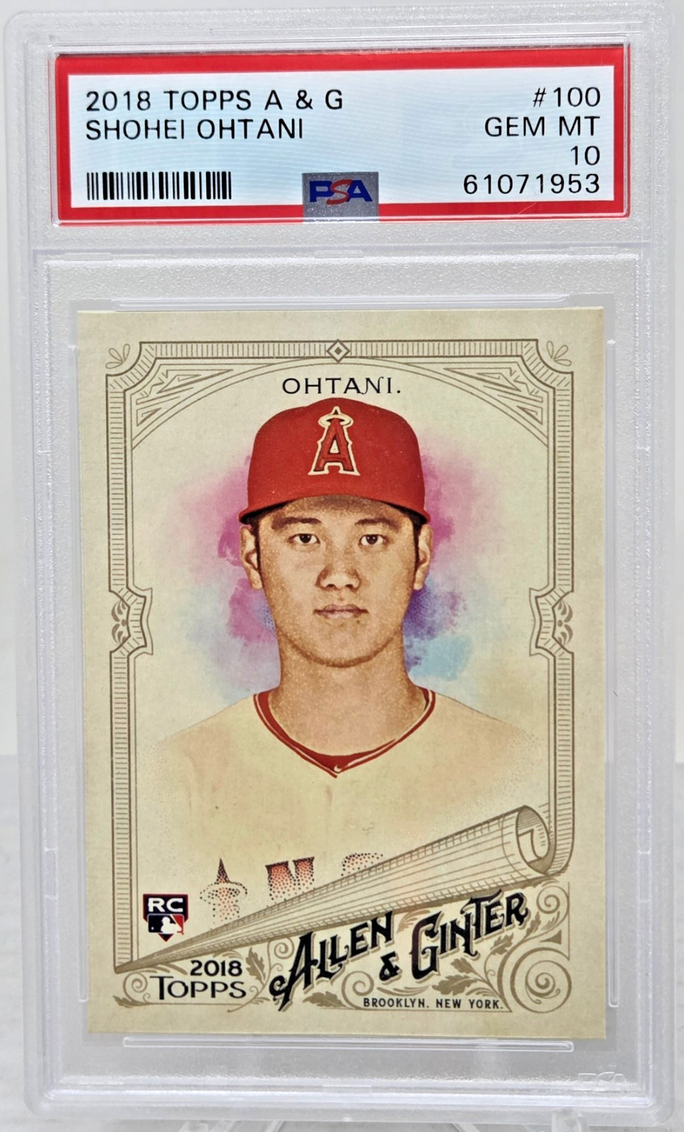 2018 Topps Allen Ginter ~ SHOHEI OHTANI Rookie RC Card PSA 10 GEM MINT