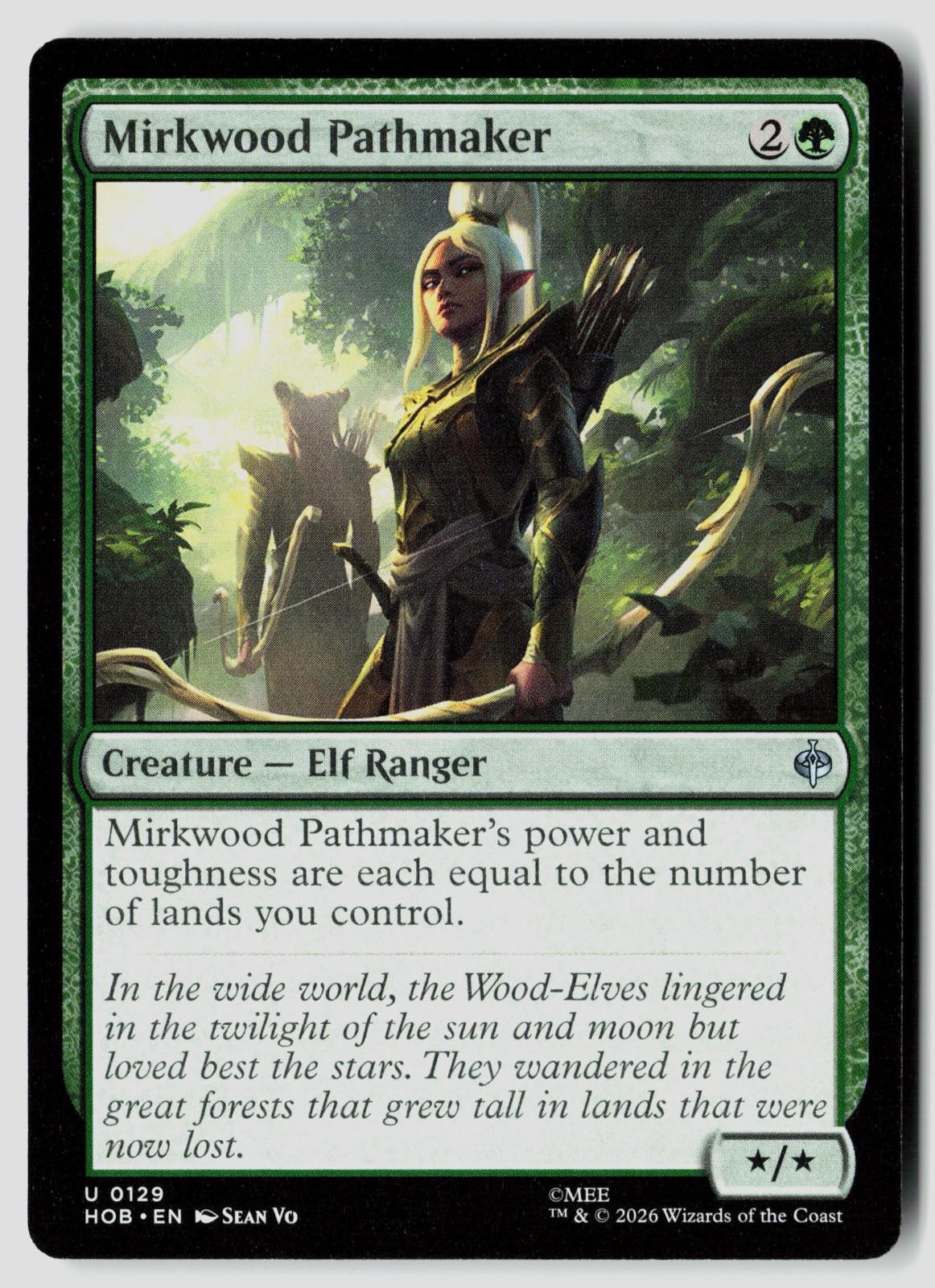 Mirkwood Pathmaker 129 Uncommon The Hobbit Magic: The Gathering Near Mint