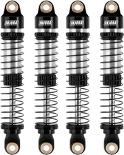 INJORA 59MM Shocks Long Threaded Shock Absorber Oil Damper for TRX4M Black 