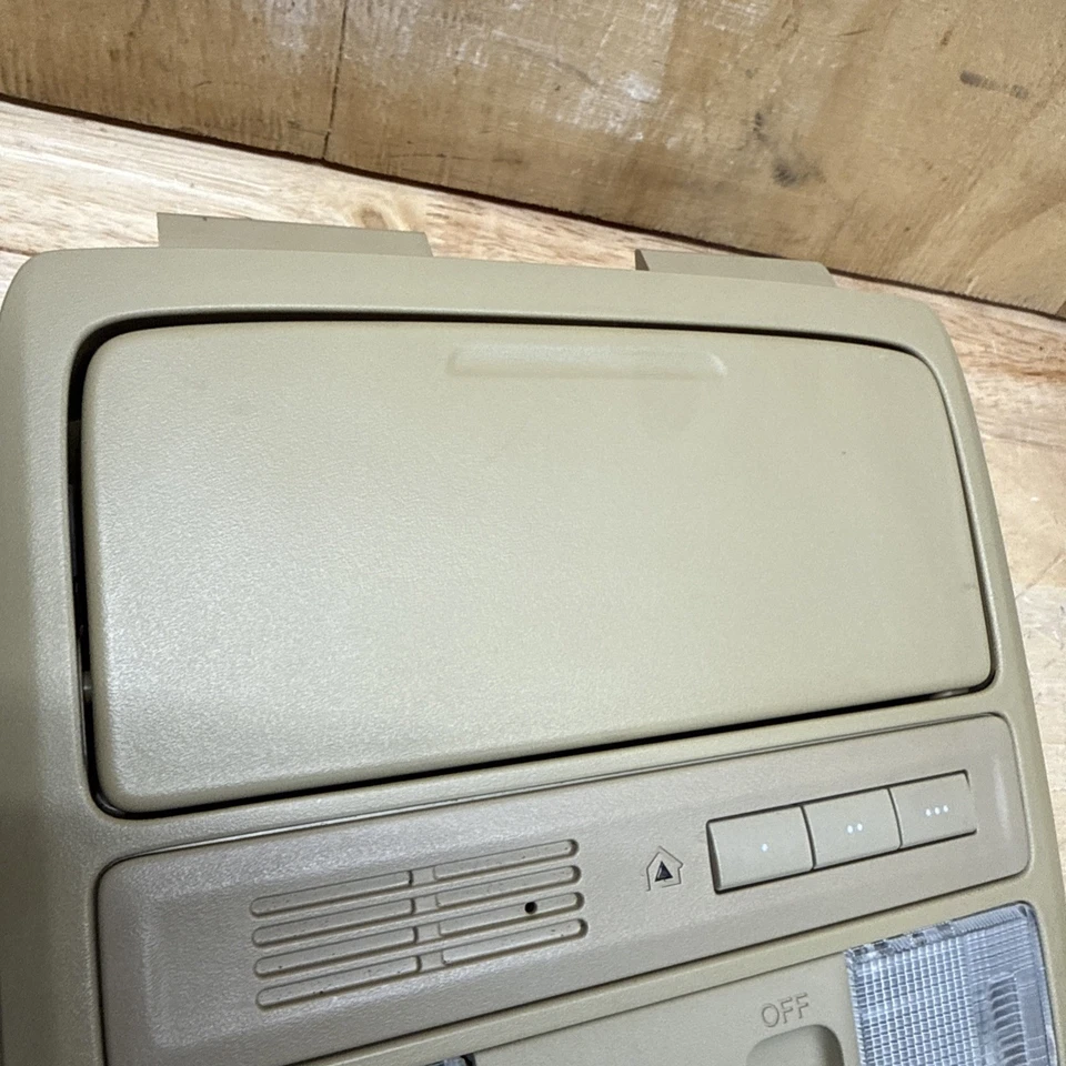2008-2012 Honda Accord Roof Overhead Console Dome Light Tan Beige Oem - Image 3 of 4