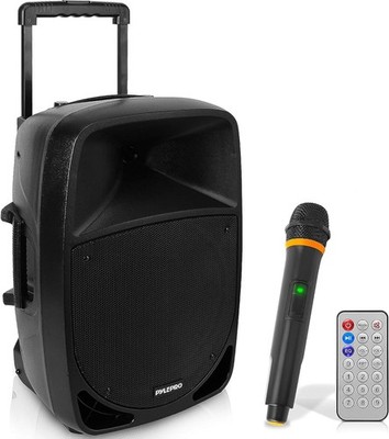 Tragbarer PA-Bluetooth-Lautsprecher 1200 W mit 30 cm Subwoofer von Pyle, kabelloses Mikrofon, Teil