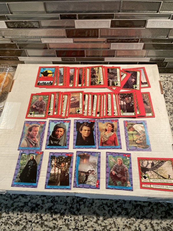 Robin Hood Prince Of Thieves 1991 Topps Card Set + Stickers Set Plus 2 Extras