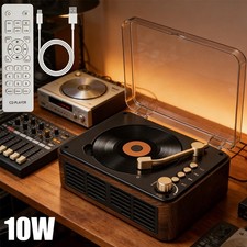 Retro Plattenspieler mit Lautsprecher CD Play...
