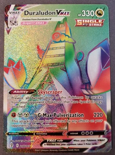 Duraludon VMAX (Secret) 219/203 Swsh07: Evolving Skies Holo NM Fast Shipping