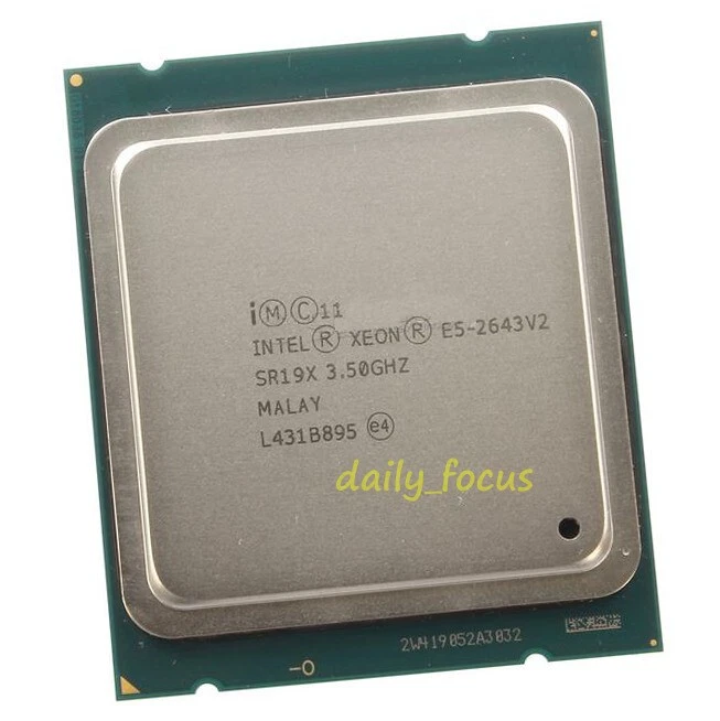 Intel Xeon E5-2643 v2 3.5 GHz LGA2011 6 cores 12 T SR19X CPU Processor 25 MB - Image 4 of 4