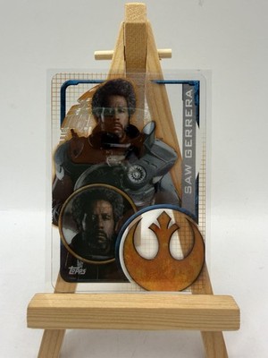 2016 Topps Star Wars: Rogue One UK Saw Gerrera transparente Plastikkarte - #195