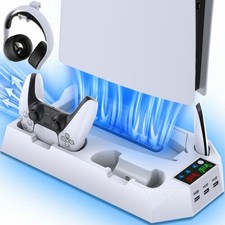 für PS5 Controller Dual Ladestation mit Lüf...