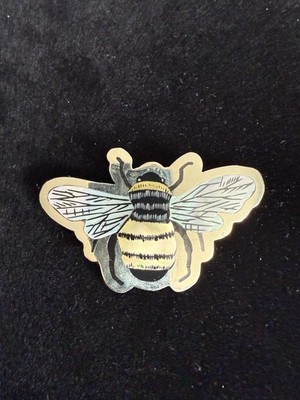 Zuni Dale Edaakie Inlaid Bee Pin Sterling Silver