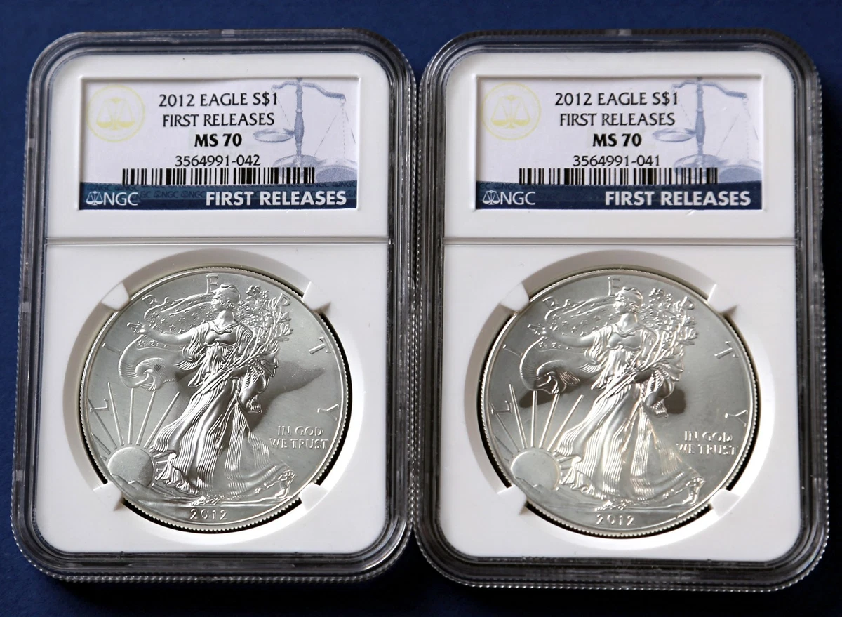 American Eagle MS 70 Graded 2012 Silver Bullion Coins for sale | eBay