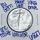 1942 BU UNCIRCULATED WALKING LIBERTY SILVER HALF DOLLAR AUTHENTIC U.S. MINT 6227