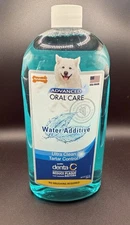 Nylabone Advanced Oral Care Pet Dental Water Additive, Liquid Tartar Remover & B