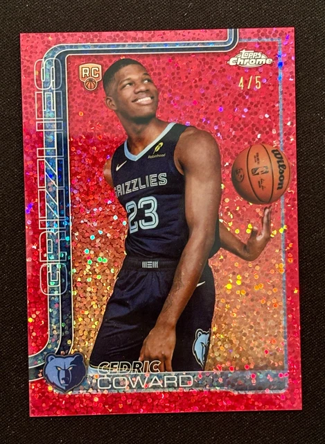 2025-26 Topps Chrome #261 Cedric Coward Red Speckle 4/5