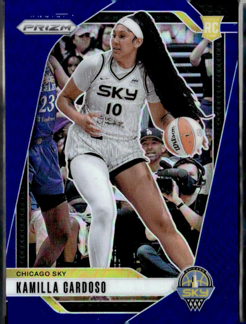 2024 Panini Prizm WNBA #93 Kamilla Cardoso Blue Prizms #/199