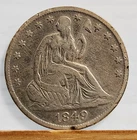 1849-O Liberty Seated SILVER Half Dollar