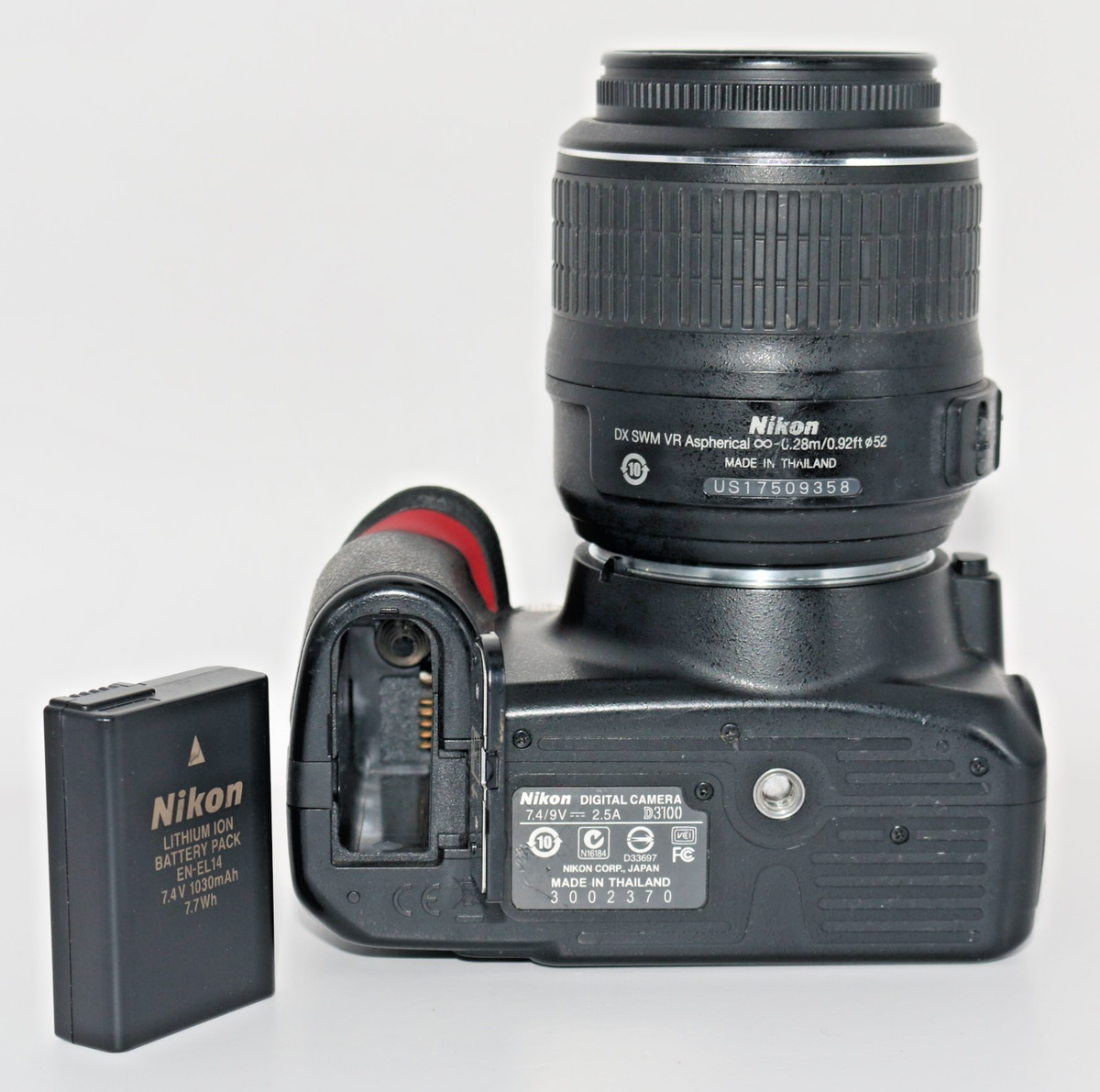 Nikon D3100 14.2MP DSLR Camera w/ 18-55mm VR Lens – 3K Shutter