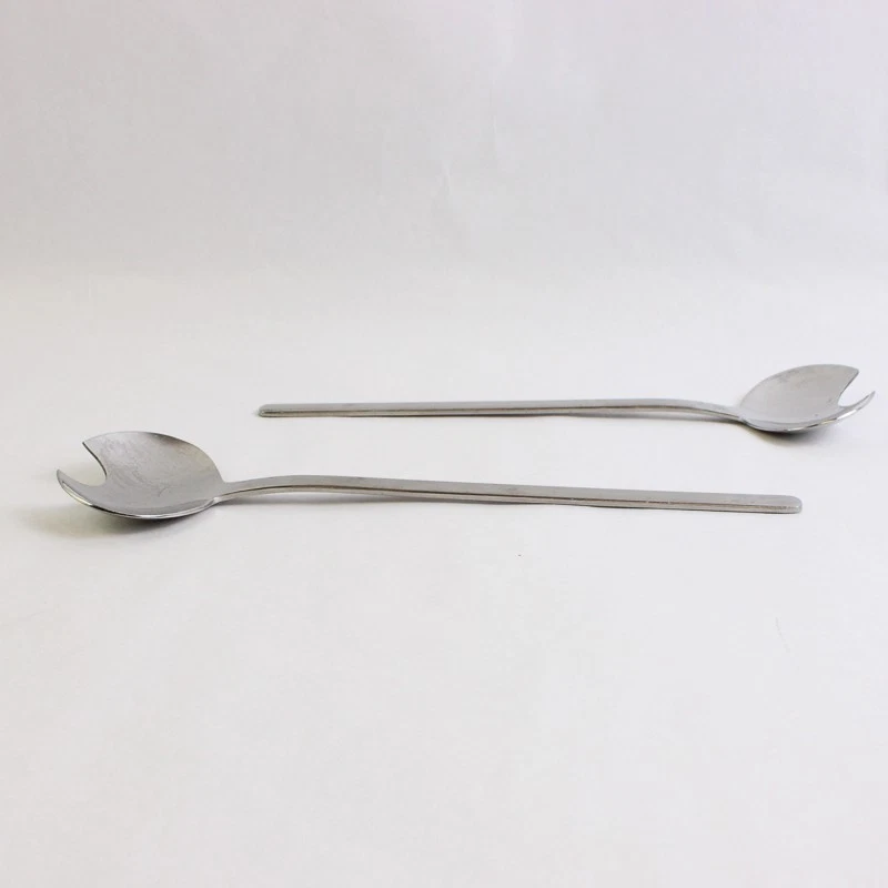 Set of 2 WMF Reno Stainless Steel Salad Serving Forks - Image 4 of 4