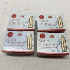 4 Packages ISI Soda Chargers    10 each per box   SLC-765