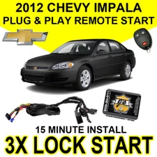 2012 CHEVY IMPALA V6 PLUG & PLAY REMOTE START SYSTEM EASY INSTALL CHEVROLET GM