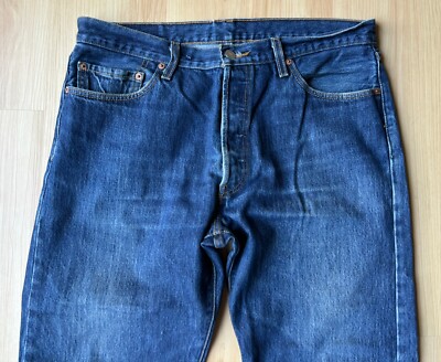 Vintage Levis 501 Jeans Dark Blue Denim Mexico Made 90s Y2K 36W