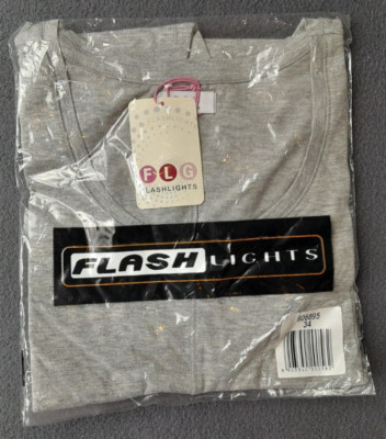 Damen Langarmshirt Gr. 34 in Grau von FLG Flashlights Neu