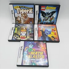 Nintendo DS Games Lot 5 Megamind Master Blaster Lego Batman Pets Tigerz Hotel 