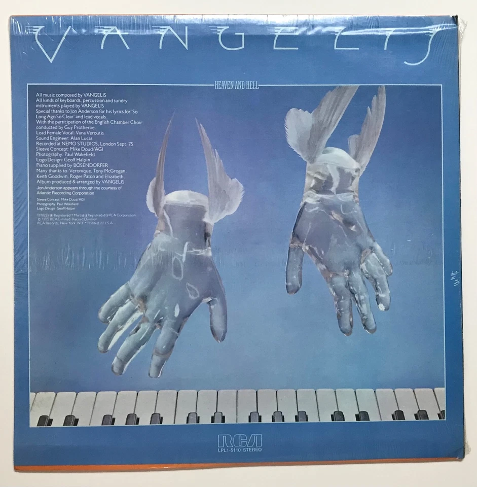 VANGELIS: Heaven and Hell (1975 Vinyl LP Record Sealed) Jon Anderson - Image 3 of 3