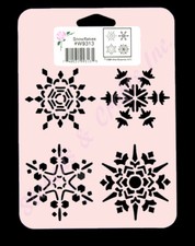 SNOWFLAKES STENCIL CHRISTMAS CRAFT PAINT COLOR ART TEMPLATE NEW BY STENSOURCE