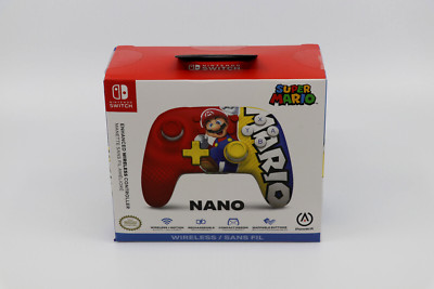 PowerA Nano Enhanced Wireless Controller for Nintendo Switch - Mario