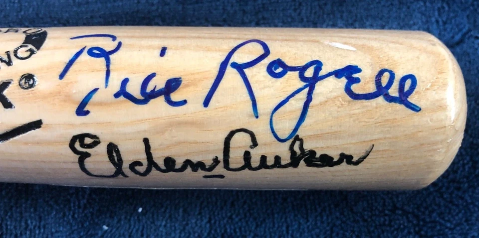 Bill Rogell & Elden Auker 1935 Detroit Tigers Autographed Mini-Bat 17 inches - Image 2 of 3