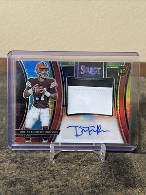2023 Select DORIAN THOMPSON ROBINSON Tie-Dye Rookie Patch Auto RC 24/25 #JRS-DTR