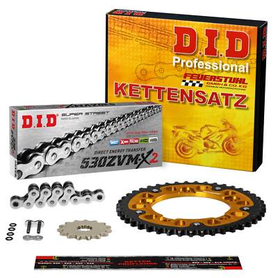 Kettensatz Yamaha FZR 600 R (4MH) 94-95, DID ZVMX2 SUPER SILBER, X-Ring, Stealth