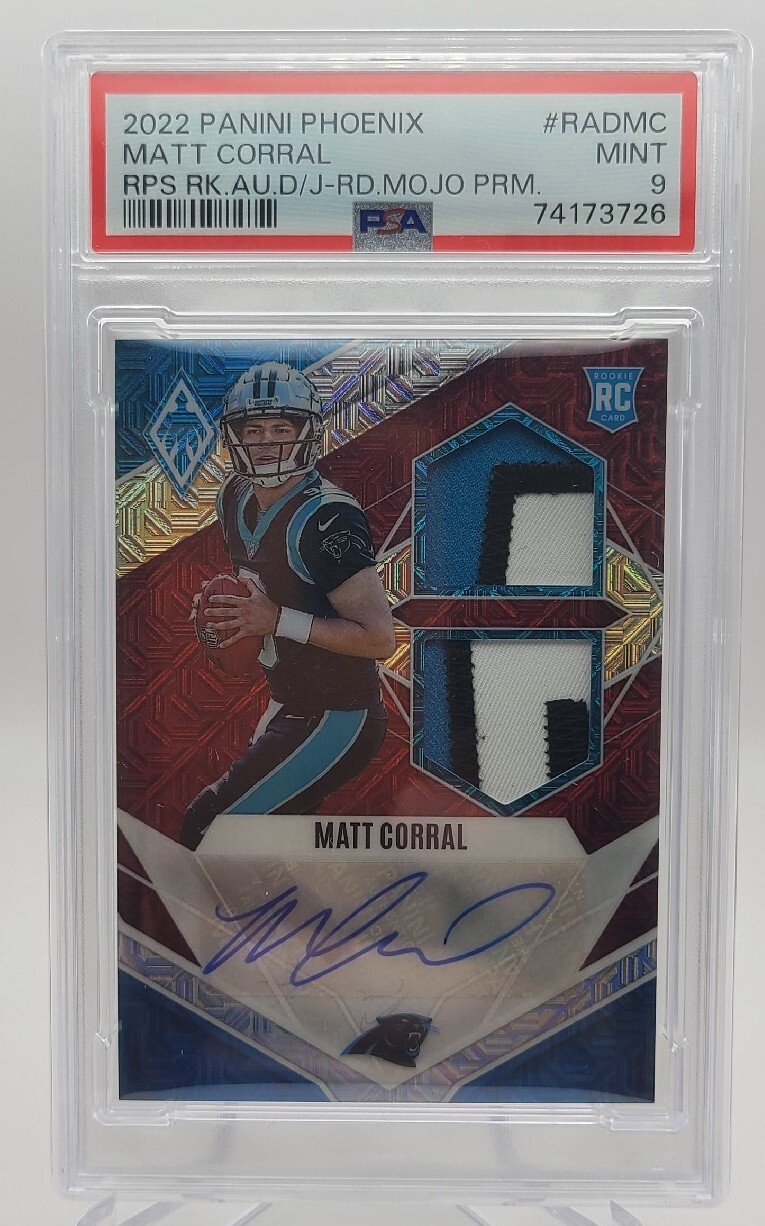 Matt Corral Panini Phoenix Rps Rookie Auto Dual Jersey #RADMC Red Mojo Prime