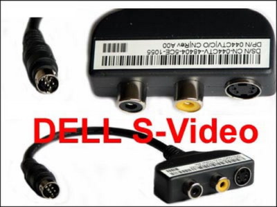 --NEU--   Dell Inspiron/Latitude TV Audio S-Video TV-Out Kabel  DP/N 044CTV  