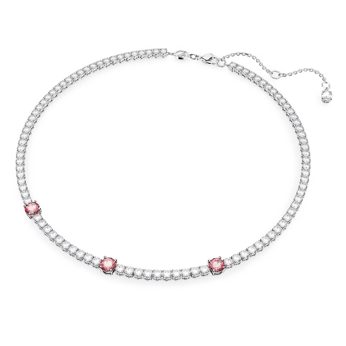Collana Swarovski Matrix Tennis 5666165 necklace Cristalli Misti Rosa Girocollo