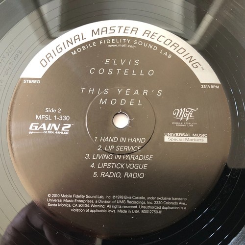 Elvis Costello "This Year’s Model" MFSL Mobile Fidelity 180g #5252 - Picture 8 of 8