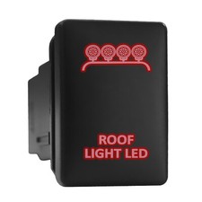 Roof Light Led Red Backlit Short Push Button 1.28x 0.87 Fit Toyota Roof Light Led Red Backlit Short Push Button 1.28x 0.87 Fit Toyota