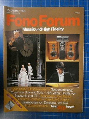 Fono Forum 10 Oktober 1984 von Karajan Dynaudio T+A Christian Zacharias H-17140