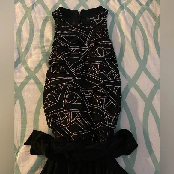 Nine West Belted Jumpsuit with Glitter; Size 12