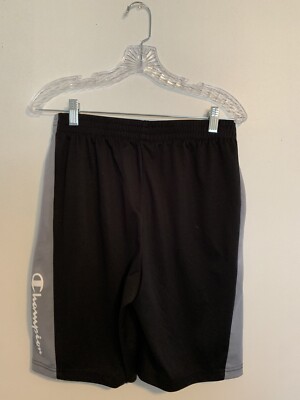 CHAMPION YOURH SHORTS Size 18/20 Black Authentic Athletic