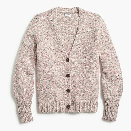 J Crew Factory Textured Button Cardigan 