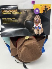 Vibrant Life Halloween Dog and Cat Costume Two-Piece Cowboy Costume: Size Medium