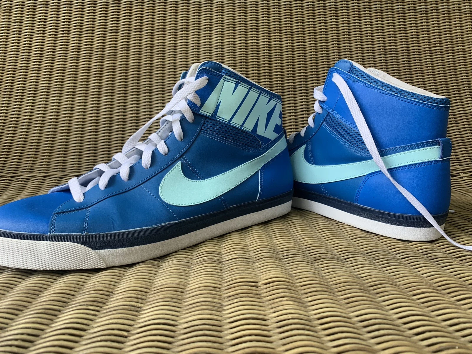 Baskets de basketball bleu homme Nike MATCH SUPREME HI LTR 13 631683 404
