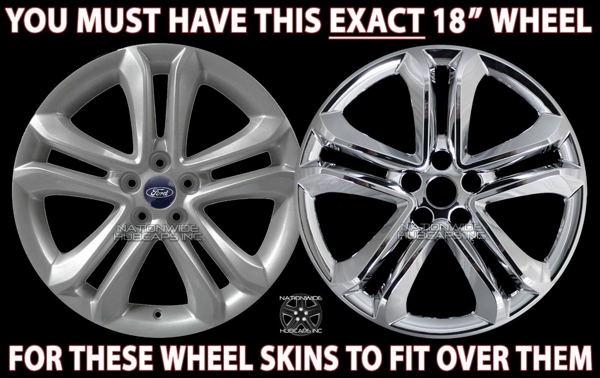 Set of 4 fits Ford Edge SEL 2019-2021 Chrome 18