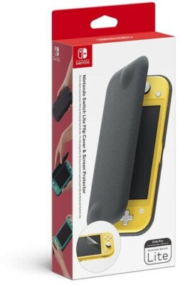 Nintendo Switch Lite Flip Cover Screen Protector Hard Case Accessory NIB